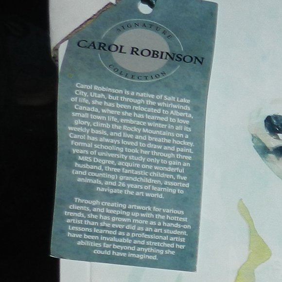 Carol Robinson Blue Sea Turtle Swim Canvas Wall Art 24" x 24" White Framed NEW - Picture 4 of 14